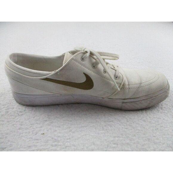Nike SB Zoom Size 11.5 Stefan Janoski Low Canvas‎ Shoes White 615957-121 - Picture 4 of 11
